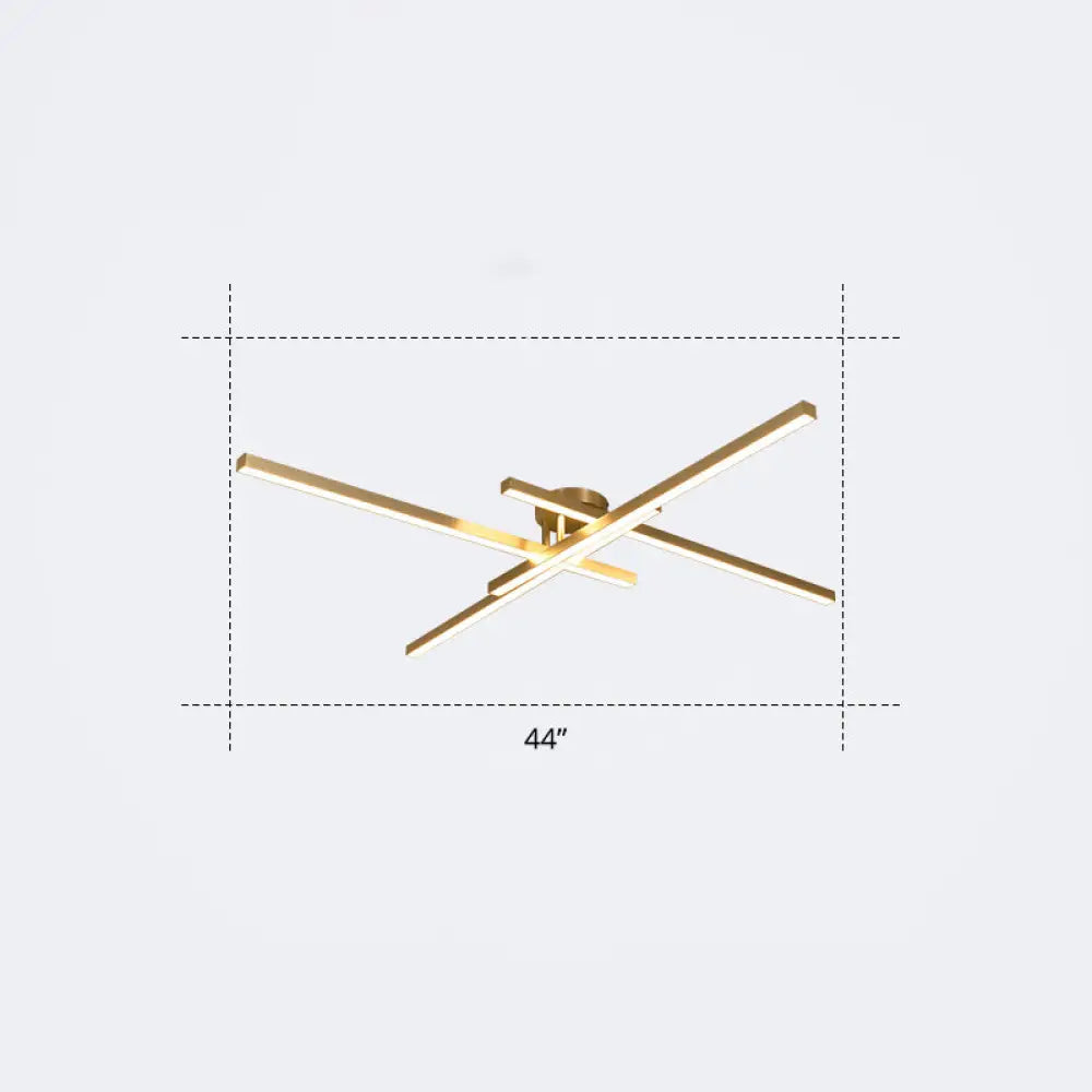 DecorBites™ DecorBites™ Minimalistic Acrylic LED Ceiling Mount Lamp for Living Room: Radial Flush Light Fixture