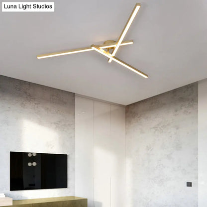 DecorBites™ DecorBites™ Minimalistic Acrylic LED Ceiling Mount Lamp for Living Room: Radial Flush Light Fixture