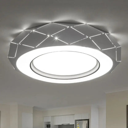 DecorBites™ DecorBites™ Minimalistic Acrylic Shade LED Ceiling Light in White, 11"/19.5"/24.5" Wide