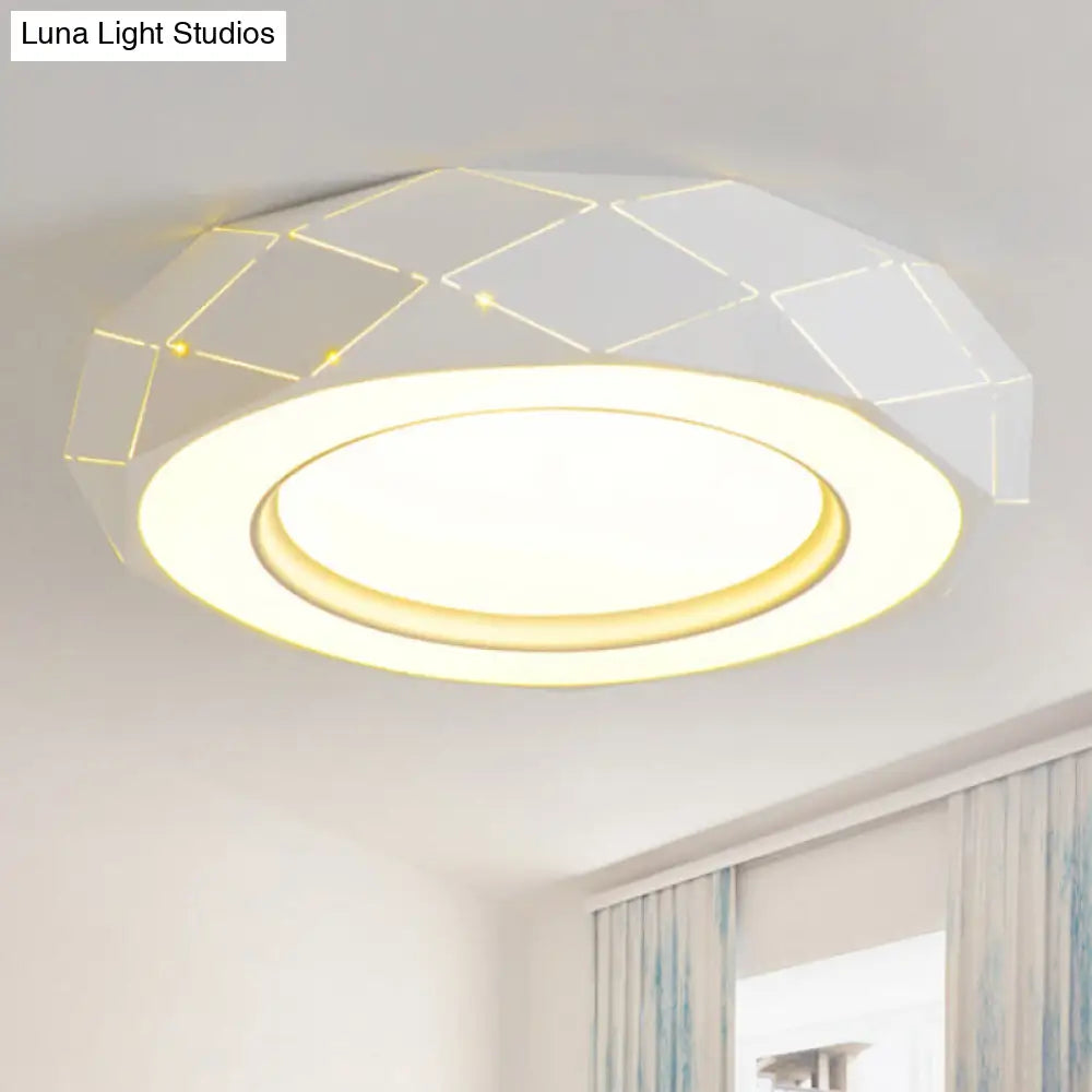 DecorBites™ DecorBites™ Minimalistic Acrylic Shade LED Ceiling Light in White, 11"/19.5"/24.5" Wide