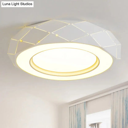 DecorBites™ DecorBites™ Minimalistic Acrylic Shade LED Ceiling Light in White, 11"/19.5"/24.5" Wide
