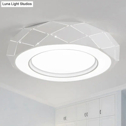 DecorBites™ DecorBites™ Minimalistic Acrylic Shade LED Ceiling Light in White, 11"/19.5"/24.5" Wide