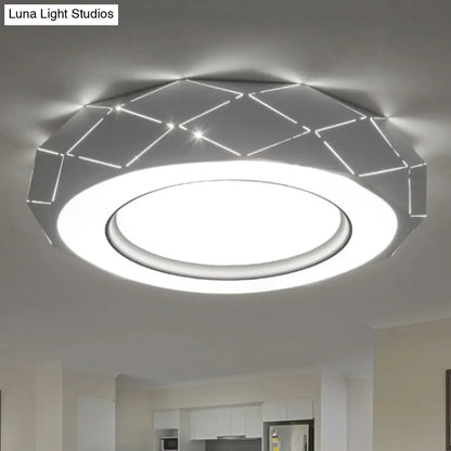 DecorBites™ DecorBites™ Minimalistic Acrylic Shade LED Ceiling Light in White, 11"/19.5"/24.5" Wide
