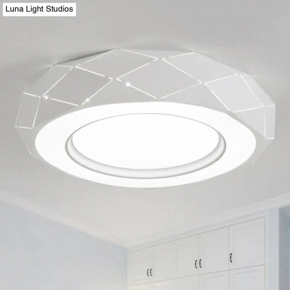DecorBites™ DecorBites™ Minimalistic Acrylic Shade LED Ceiling Light in White, 11"/19.5"/24.5" Wide