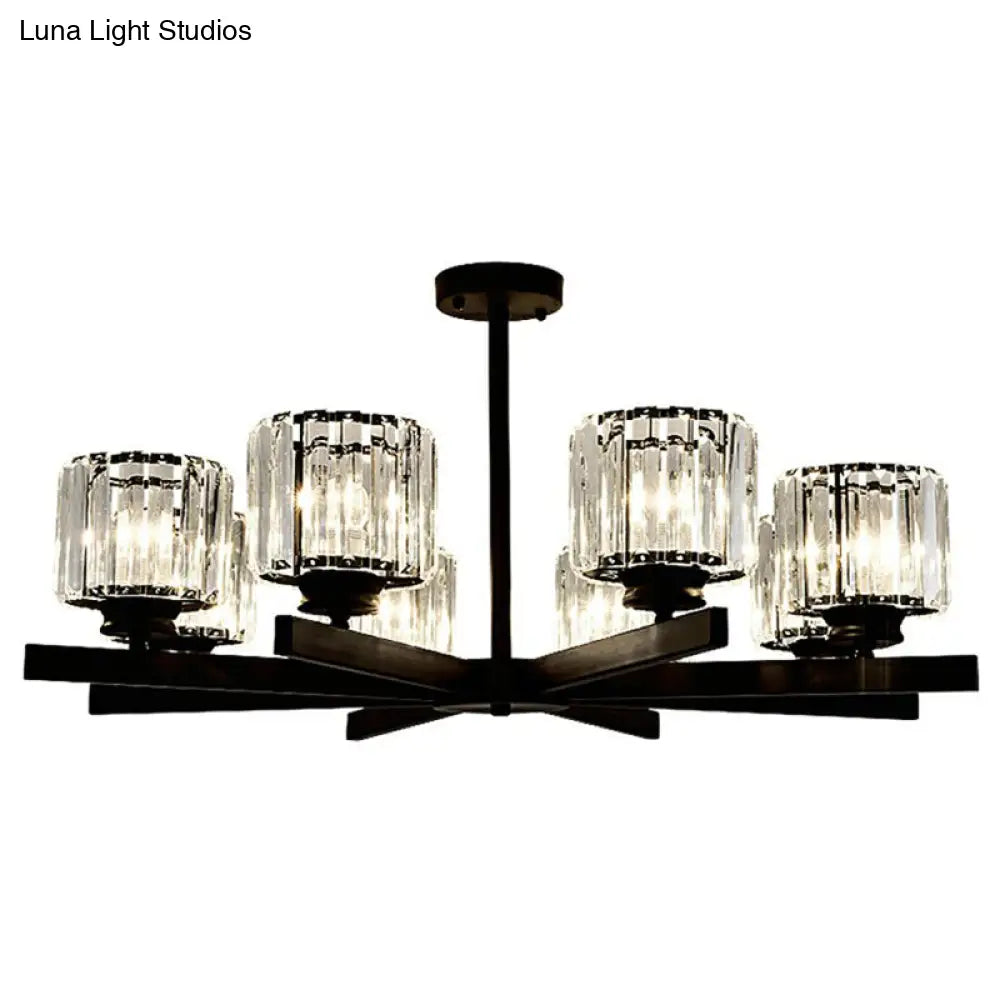 Lámpara de techo minimalista de cristal para sala de estar