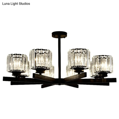 Lámpara de techo minimalista de cristal para sala de estar