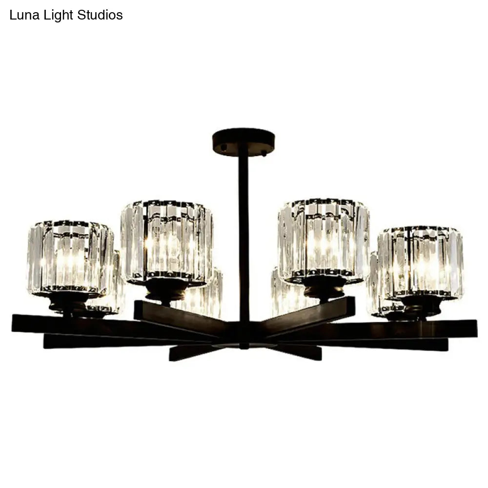 Lámpara de techo minimalista de cristal para sala de estar