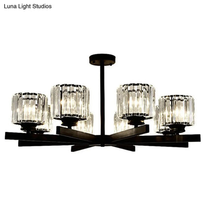 Lámpara de techo minimalista de cristal para sala de estar