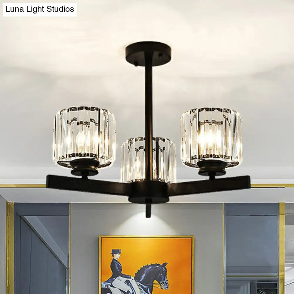 Lámpara de techo minimalista de cristal para sala de estar