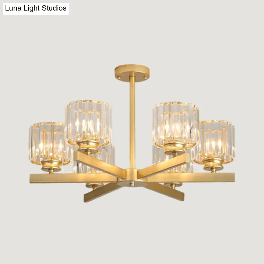 Lámpara de techo minimalista de cristal para sala de estar