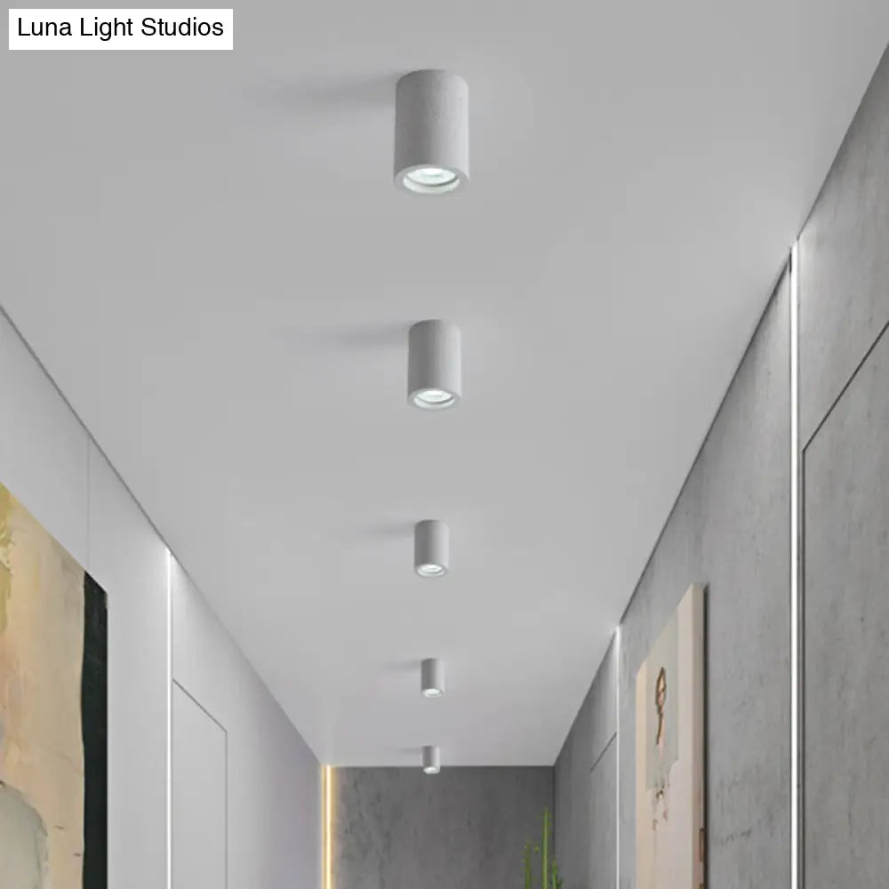 DecorBites™ Lámpara de techo cilíndrica LED minimalista DecorBites™ - Gris cemento