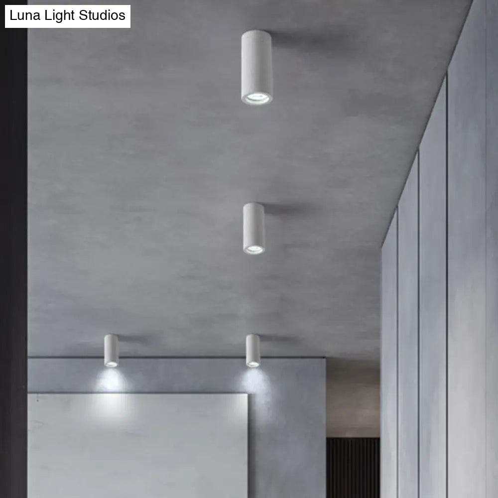 DecorBites™ Lámpara de techo cilíndrica LED minimalista DecorBites™ - Gris cemento