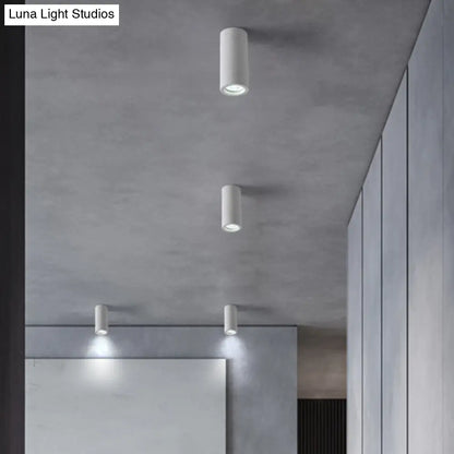 DecorBites™ Lámpara de techo cilíndrica LED minimalista DecorBites™ - Gris cemento