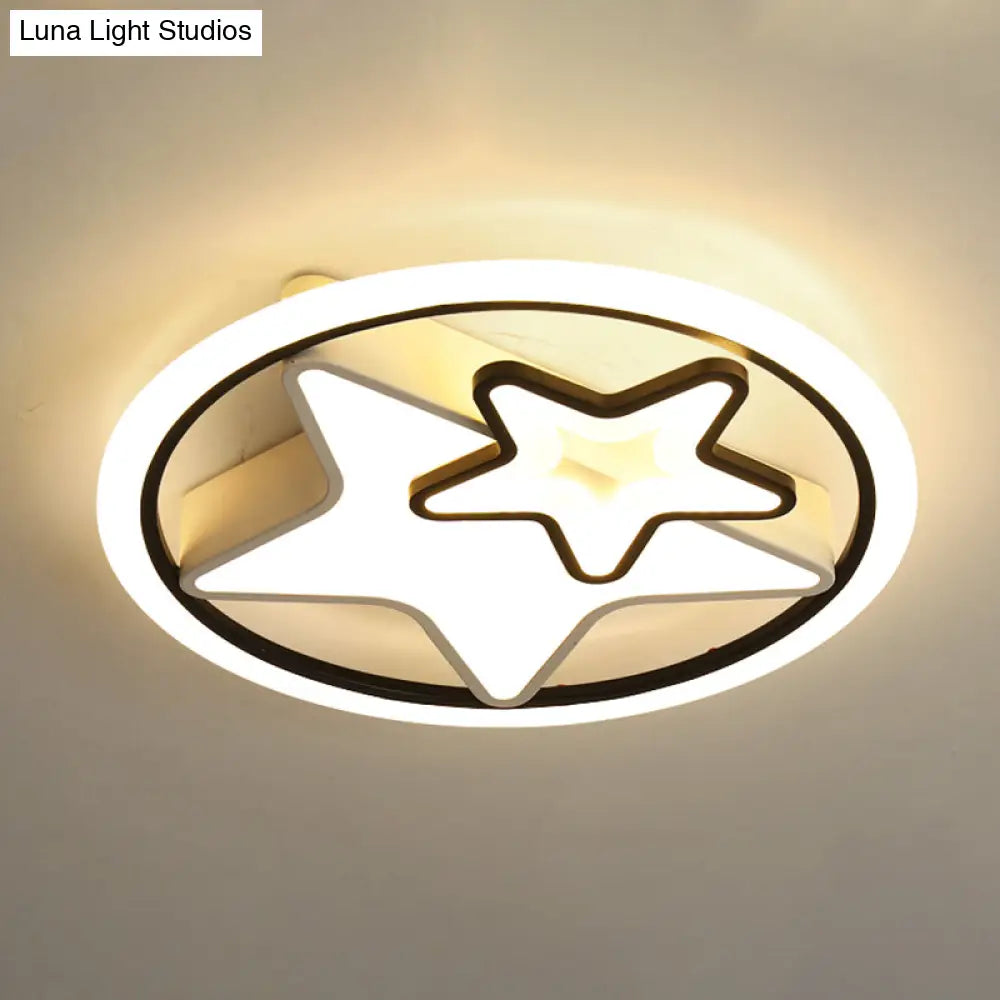 DecorBites™ Lámpara de techo LED minimalista empotrada para dormitorio - Iluminación semiempotrada con aro acrílico