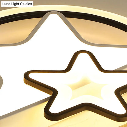 DecorBites™ Lámpara de techo LED minimalista empotrada para dormitorio - Iluminación semiempotrada con aro acrílico