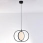 Minimalistic LED Pendant Lamp in Black for Bedside with Acrylic Shade