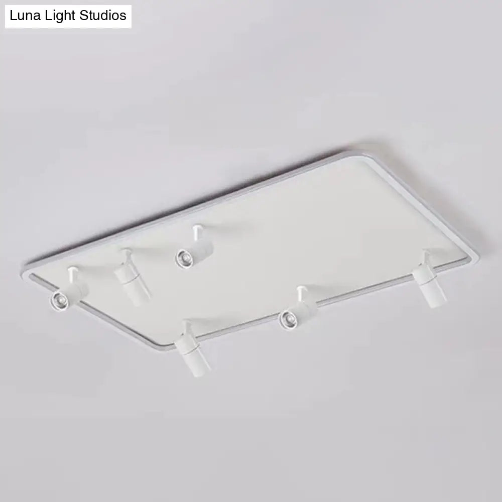 DecorBites™ DecorBites™ Iluminación minimalista para sala de estar: Foco LED rectangular de techo empotrado en acrílico