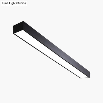 DecorBites™ DecorBites™ Iluminación minimalista para oficina: Lámpara de techo LED empotrada en metal con forma de poste 