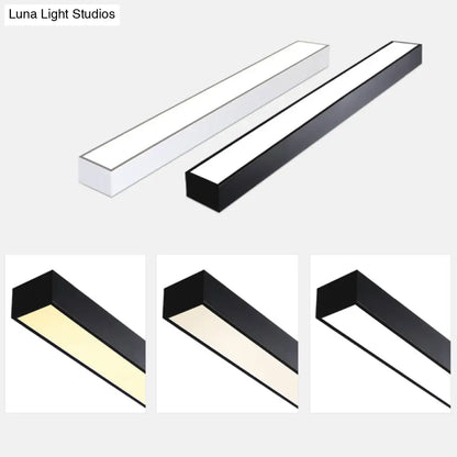DecorBites™ DecorBites™ Iluminación minimalista para oficina: Lámpara de techo LED empotrada en metal con forma de poste 
