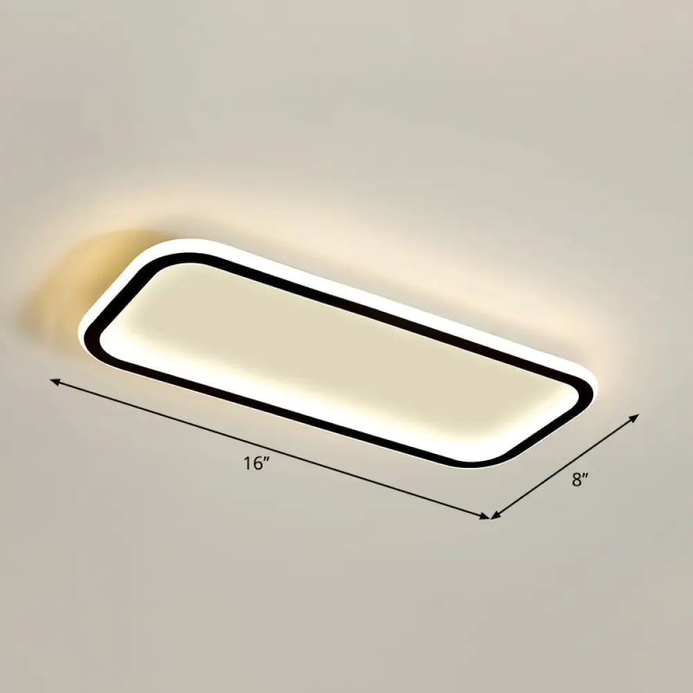 DecorBites™ DecorBites™ Lámpara de techo LED rectangular minimalista empotrada