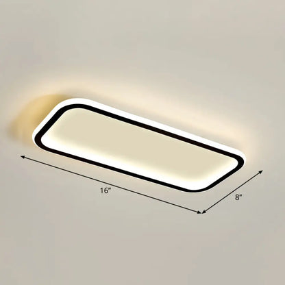 DecorBites™ DecorBites™ Lámpara de techo LED rectangular minimalista empotrada