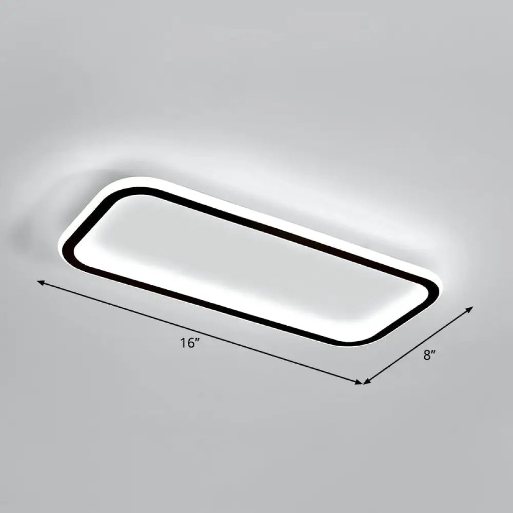 DecorBites™ DecorBites™ Lámpara de techo LED rectangular minimalista empotrada