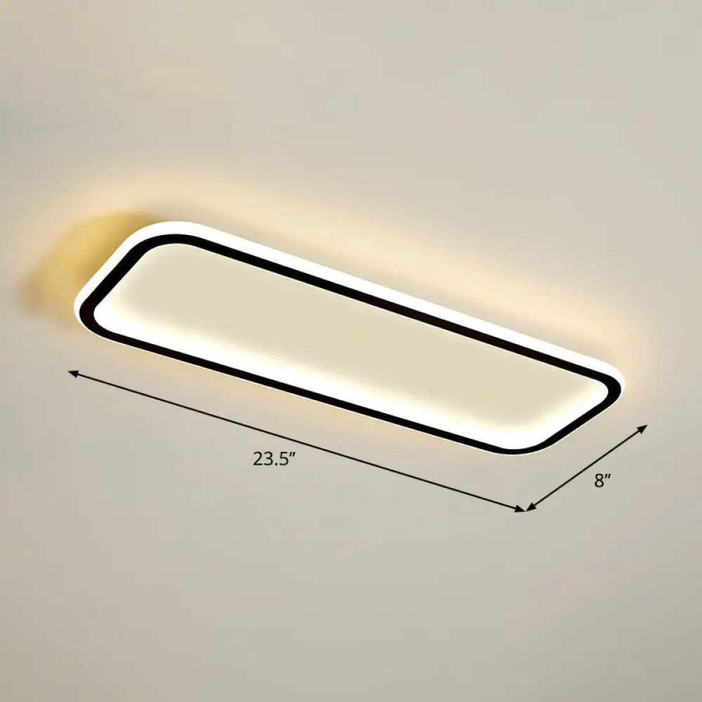 DecorBites™ DecorBites™ Lámpara de techo LED rectangular minimalista empotrada