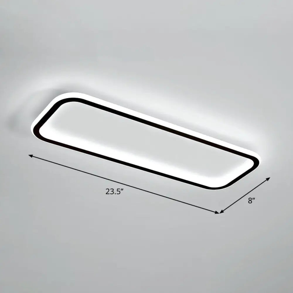 DecorBites™ DecorBites™ Lámpara de techo LED rectangular minimalista empotrada