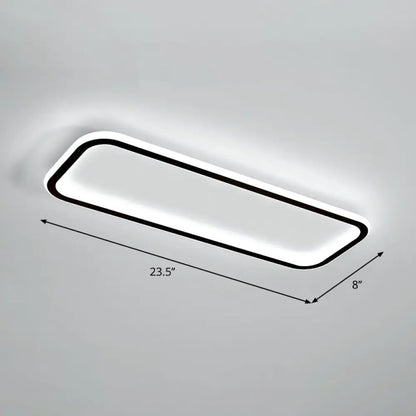 DecorBites™ DecorBites™ Lámpara de techo LED rectangular minimalista empotrada