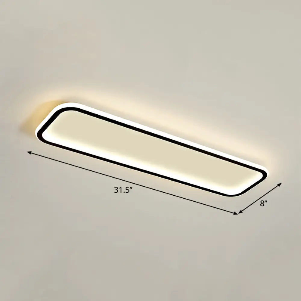 DecorBites™ DecorBites™ Lámpara de techo LED rectangular minimalista empotrada