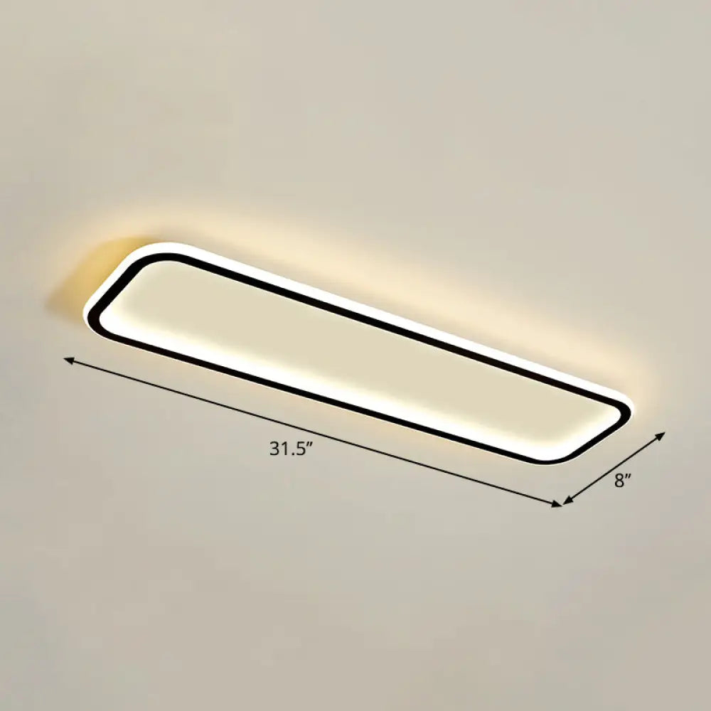 DecorBites™ DecorBites™ Lámpara de techo LED rectangular minimalista empotrada