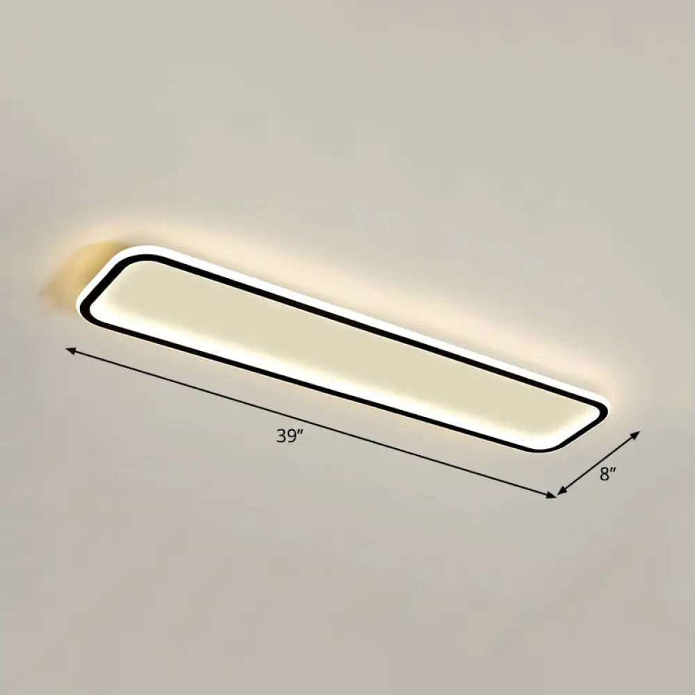 DecorBites™ DecorBites™ Lámpara de techo LED rectangular minimalista empotrada