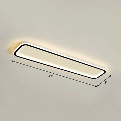 DecorBites™ DecorBites™ Lámpara de techo LED rectangular minimalista empotrada