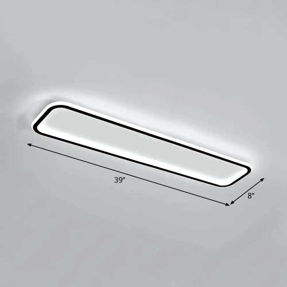 DecorBites™ DecorBites™ Lámpara de techo LED rectangular minimalista empotrada
