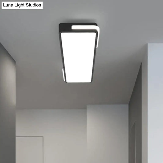 ديكوربايتس™ مصباح سقف مستطيل بسيط من ديكوربايتس™ LED باللون الأسود للممرات 