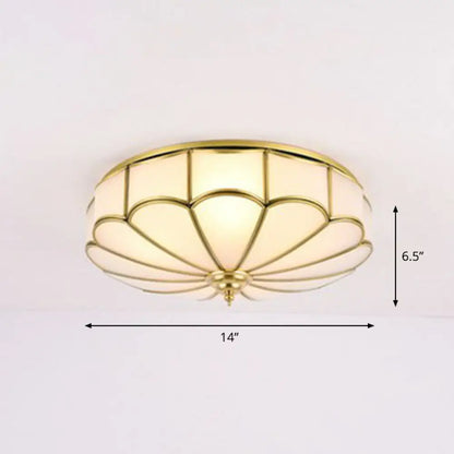 ديكوربايتس™ ديكوربايتس™ مصباح سقف زجاجي أبيض بسيط مثبت على الحائط