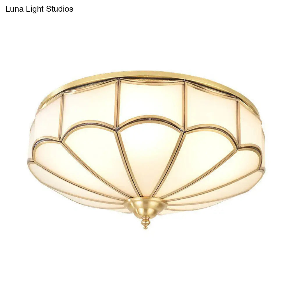 ديكوربايتس™ ديكوربايتس™ مصباح سقف زجاجي أبيض بسيط مثبت على الحائط