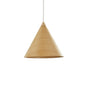 Minimalistic Wooden Pendant Light - Conical Design for Dining Room Suspension