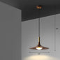 Minimalistic Wooden Trumpet Pendant Lamp with LED Suspension for Tea Room