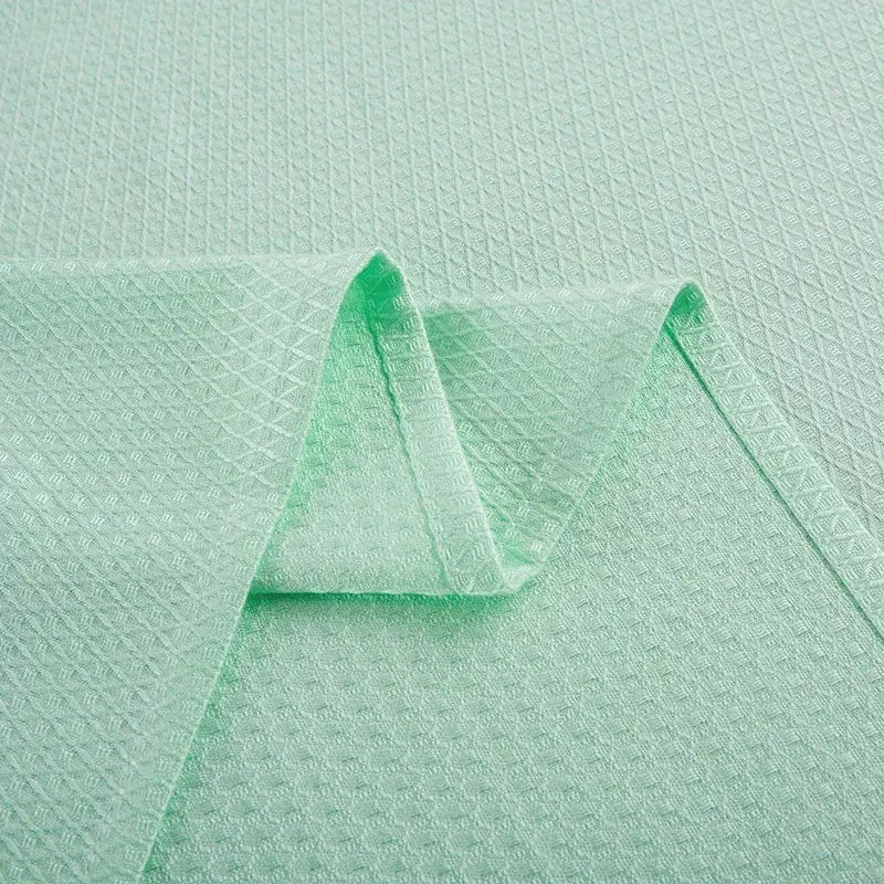 Mint green bamboo fiber cooling summer blanket with subtle woven diamond pattern for bedroom decorbites bamboo fiber