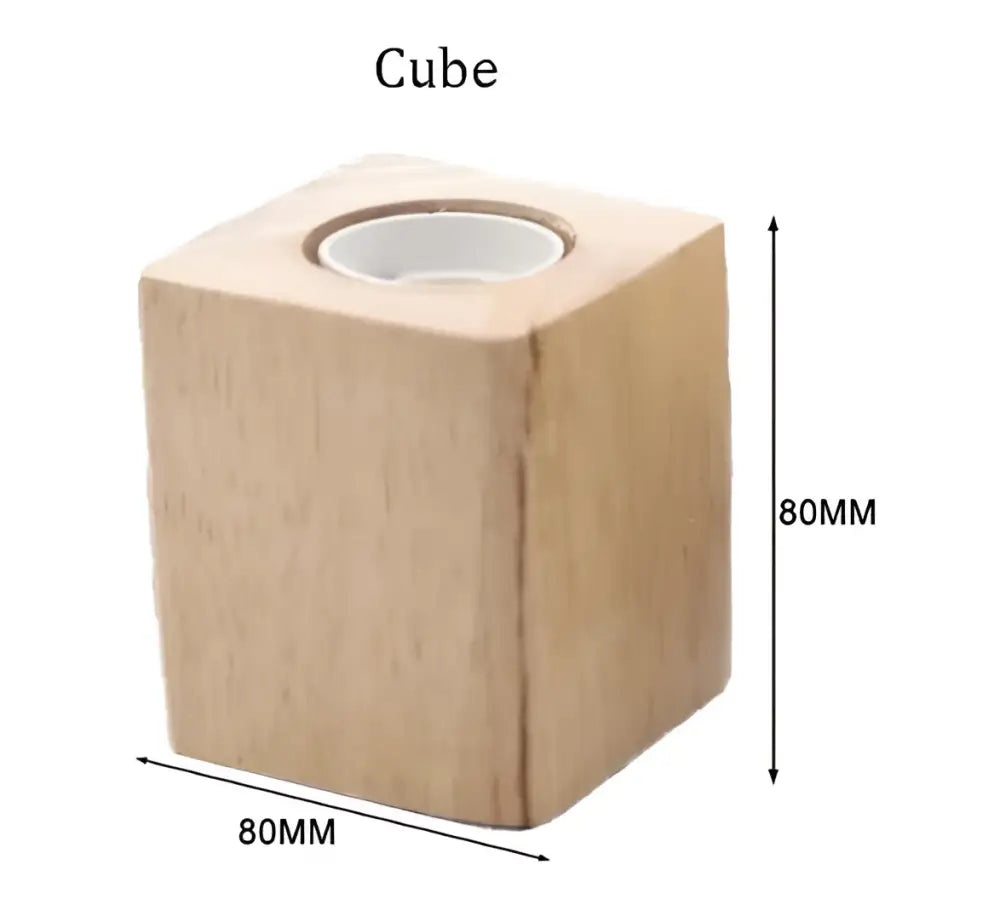 Light brown wooden cube with circular cutout for mint green fluted glass led wall lamp sconce bedroom light
