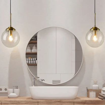 Aplique de pared DecorBites™ moderno de 1 cabezal con forma de globo en color dorado: perfecto para dormitorios