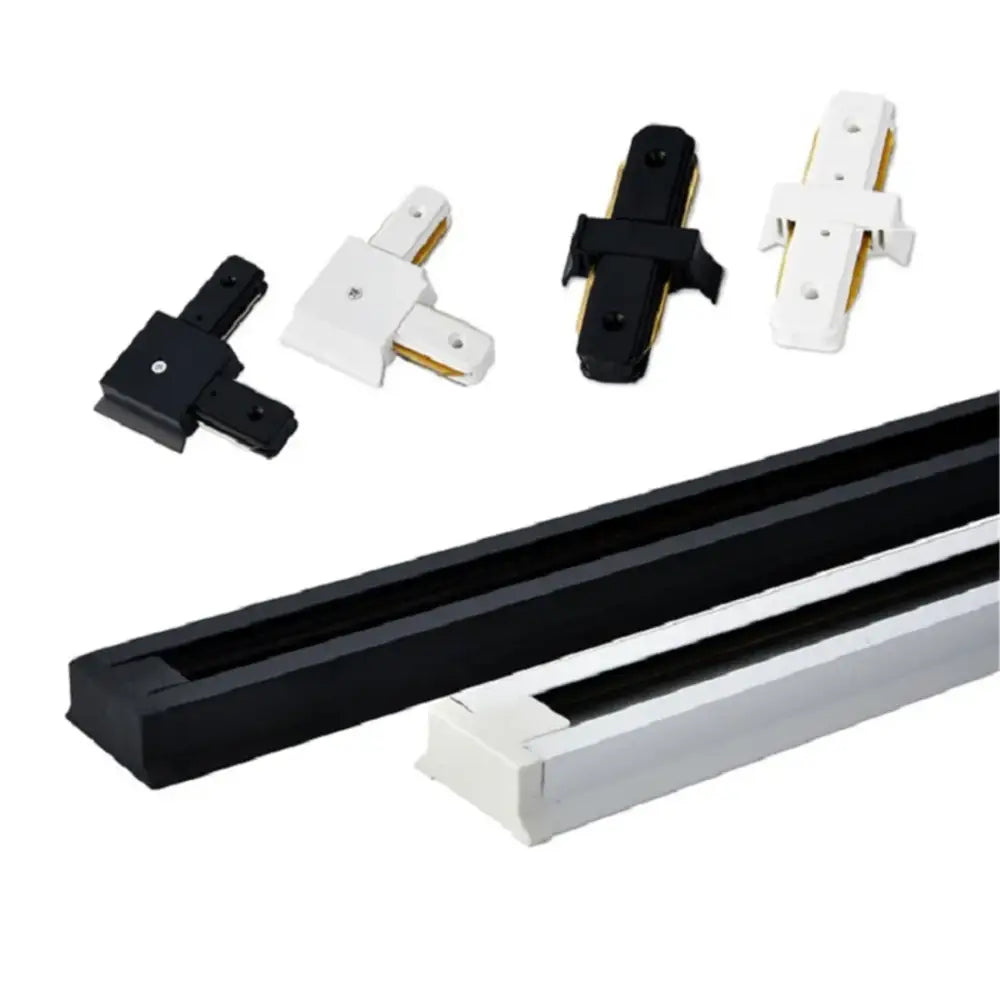 Modern 100cm black white track lighting fixture with sleek design for living room decorbites 100cm black white track