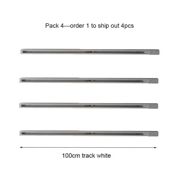 Modern 100cm black white track lighting features sleek white metallic fixtures ideal for living room decorbites 100cm black white