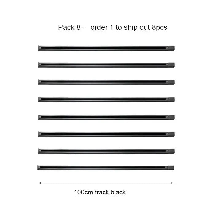 Modern 100cm black white track pack of eight by decorbites for living room lighting decorbites 100cm black