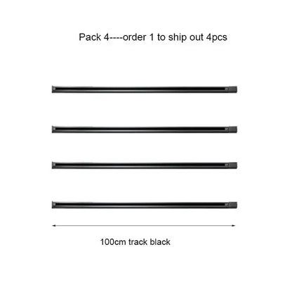 Modern 100cm black white track rail by decorbites with sleek matte finish for smooth sliding living room lighting decor