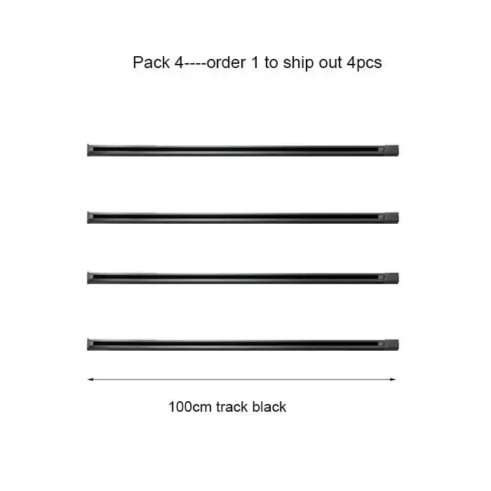 Modern 100cm black white track rail by decorbites with sleek matte finish for smooth sliding living room lighting decor