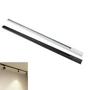 Modern 100cm black white track lighting with matte finish and adjustable spotlights for living room decorbites 100cm black