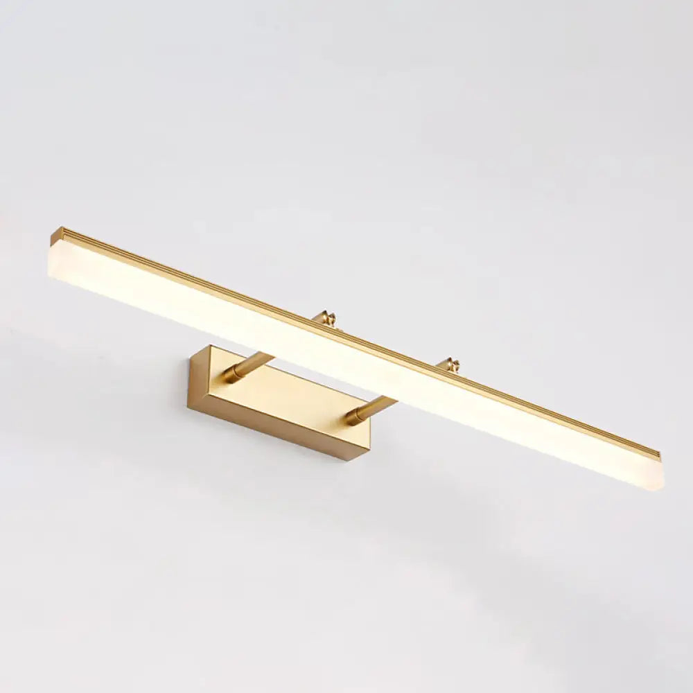 DecorBites™ DecorBites™ Modern 16"/19.5" Gold Wall Sconce with Acrylic LED Light for Bathroom Vanity - Warm/White
