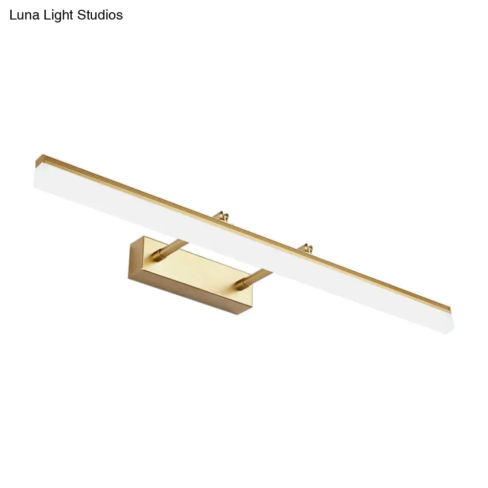 DecorBites™ DecorBites™ Modern 16"/19.5" Gold Wall Sconce with Acrylic LED Light for Bathroom Vanity - Warm/White